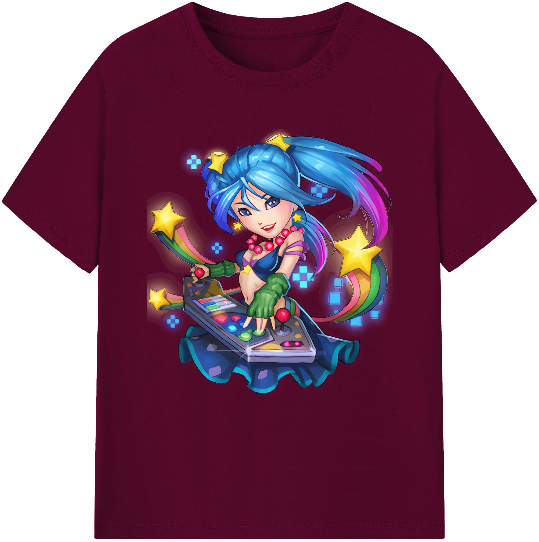 （画像用） リーグ・オブ・レジェンド League of Legends LOL レディースカジュアルプリントTシャツ（綿100％）